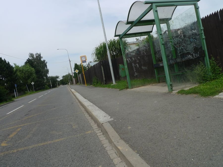 autobusová zastávka Košická