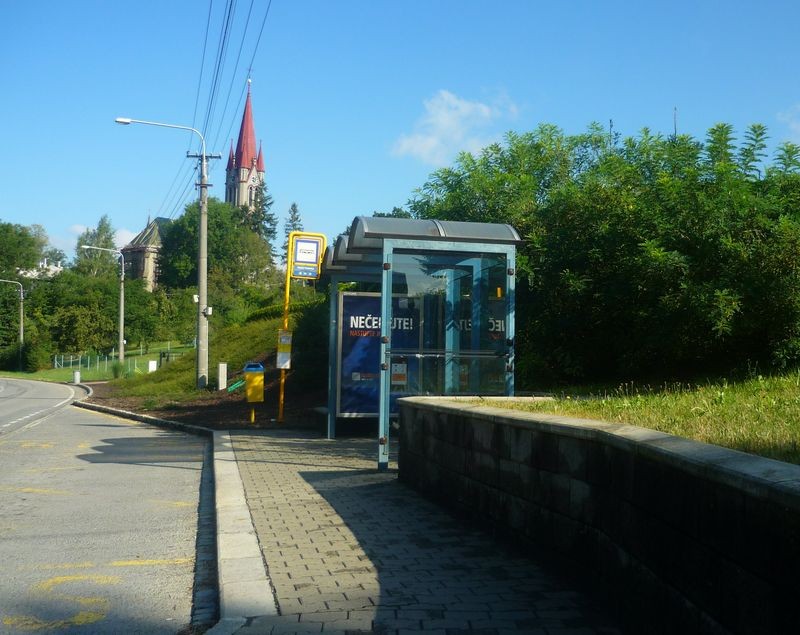 autobusová zastávka Horní Polanka