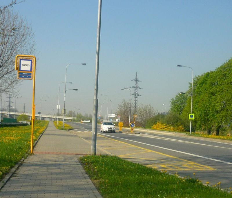 autobusová zastávka Hálkova
