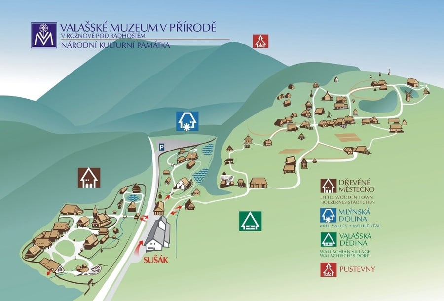 Valašské muzeum v přírodě - Dřevěné městečko