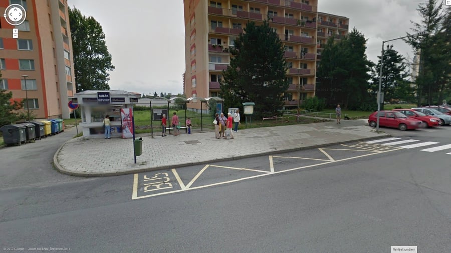 autobusová zastávka Jílová