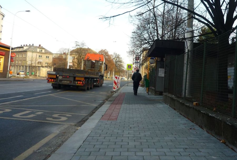 Autobusová zastávka MHD Štramberská