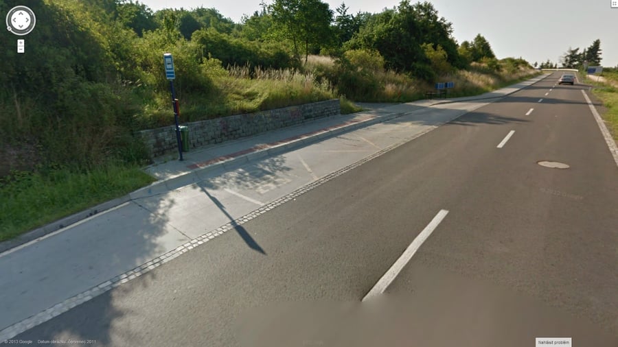 autobusová zastávka Droždínská zatáčka