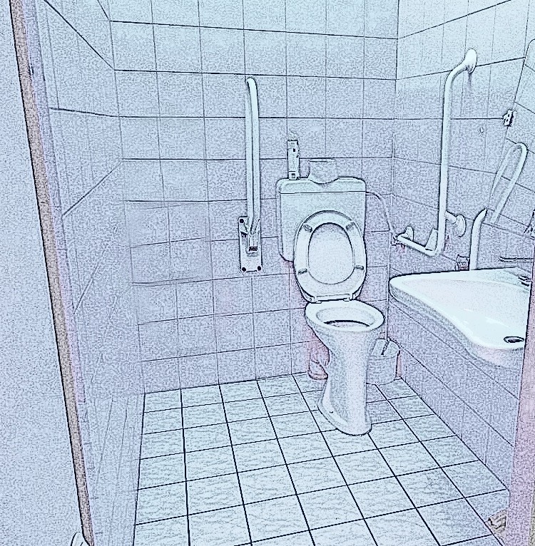 WC v metru Dejvická