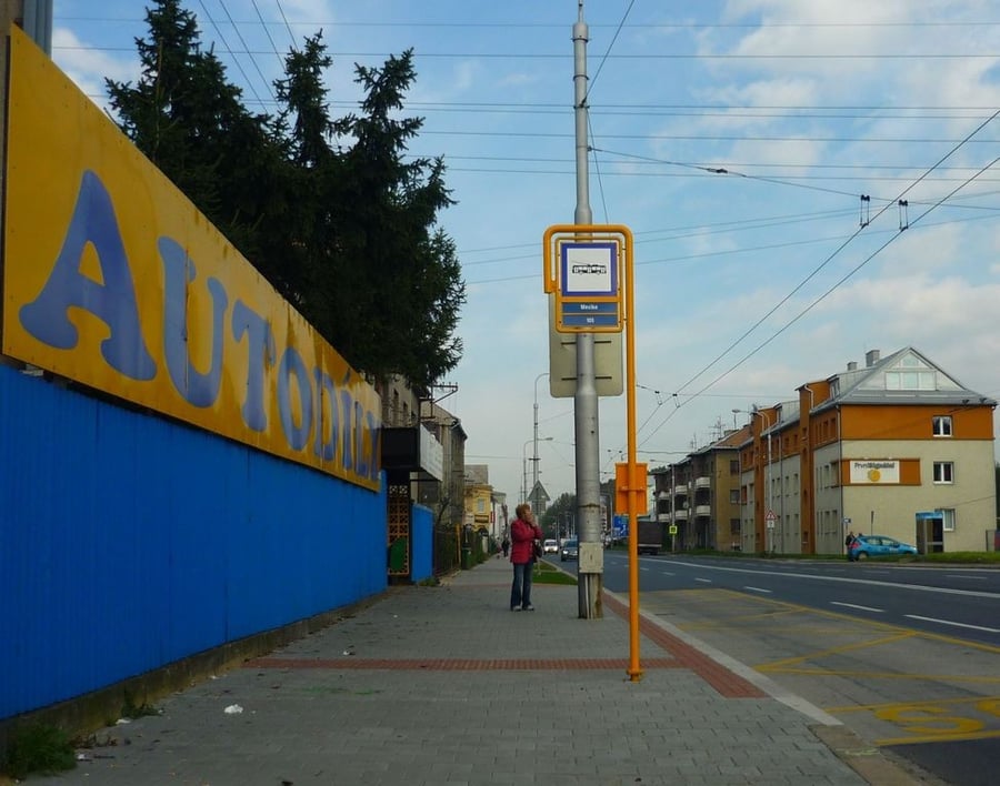 Autobusová a trolejbusová zastávka MHD Mexiko