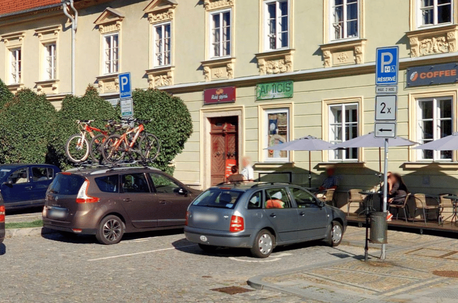 Parkoviště Masarykovo nám., Jindřichův Hradec