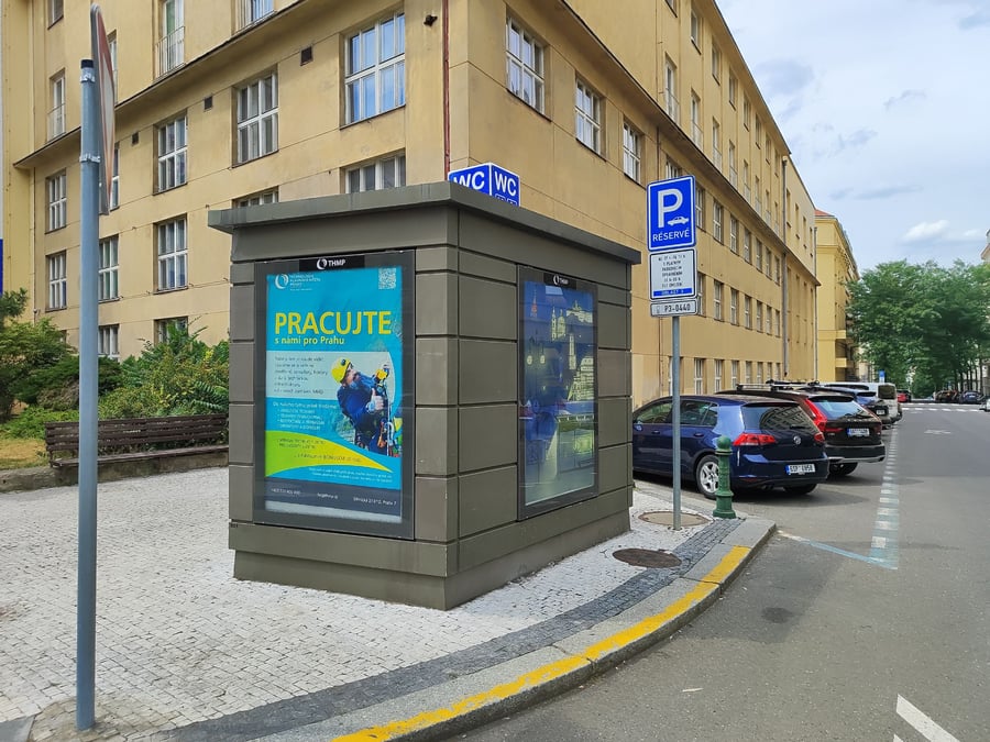 WC Vinohradská ul., Praha 3