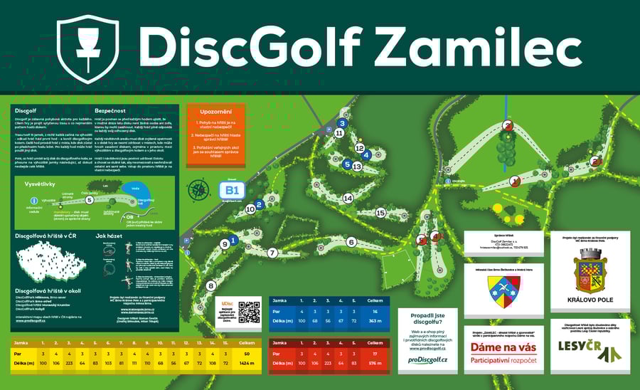 Discgolf Zamilec Brno