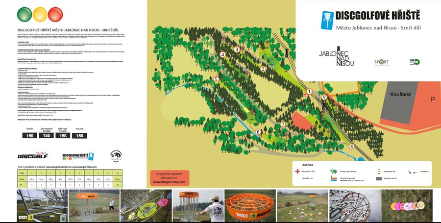 Discgolfové hřiště Město Jablonec - Srnčí důl