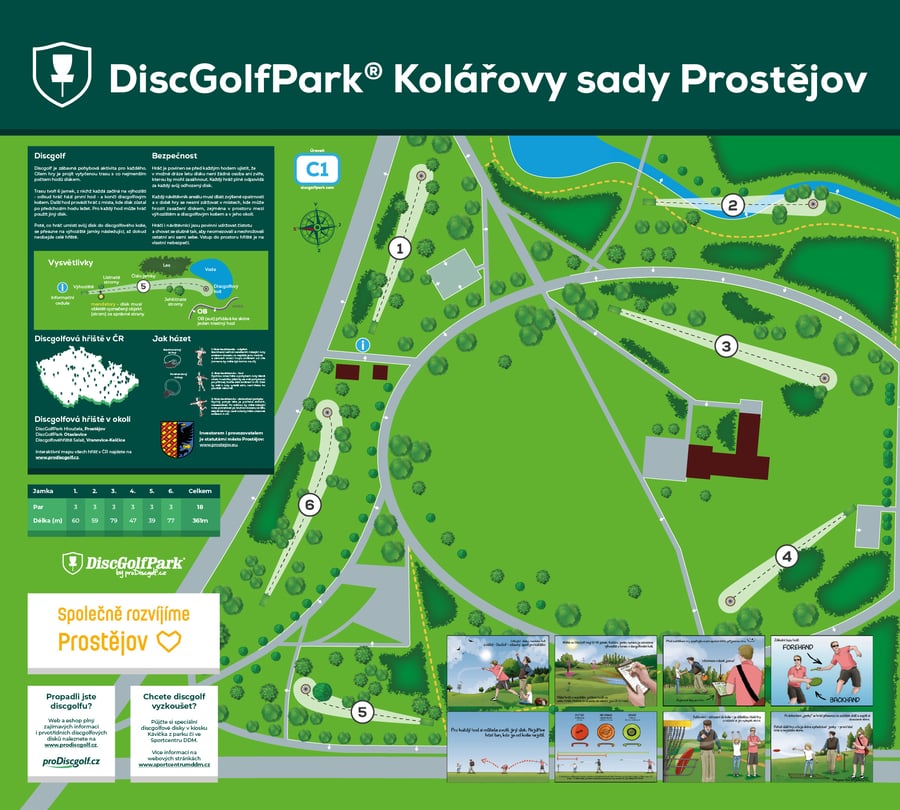DiscGolfPark Kolářovy sady Prostějov