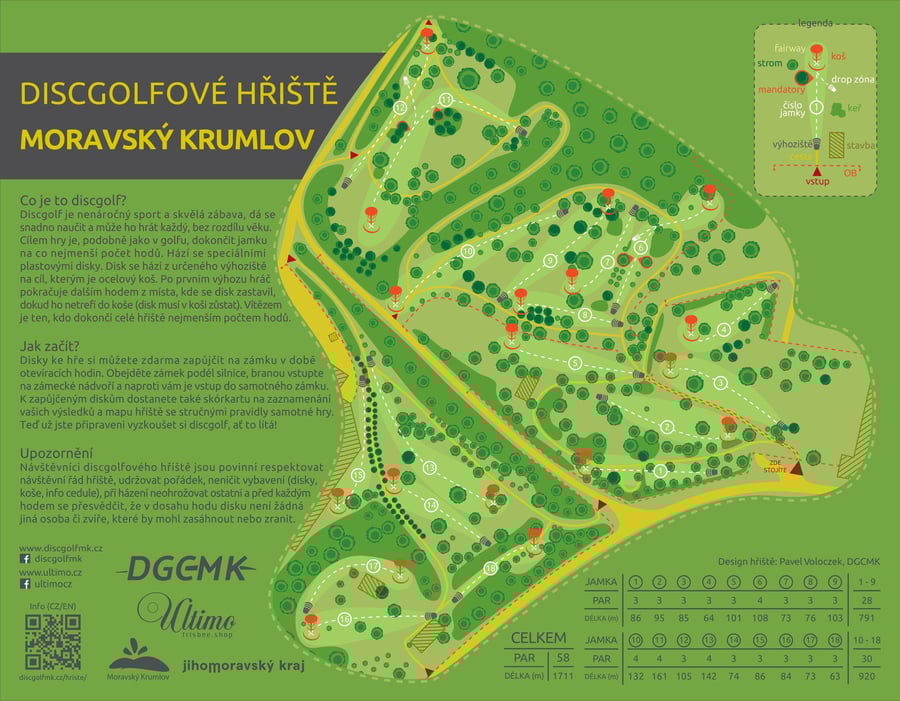 DiscGolfové hřiště Moravský Krumlov