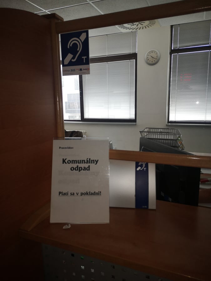 Mestský úrad v Žiline - pracoviská Odboru ekonomického-komunálny odpad a miestne dane