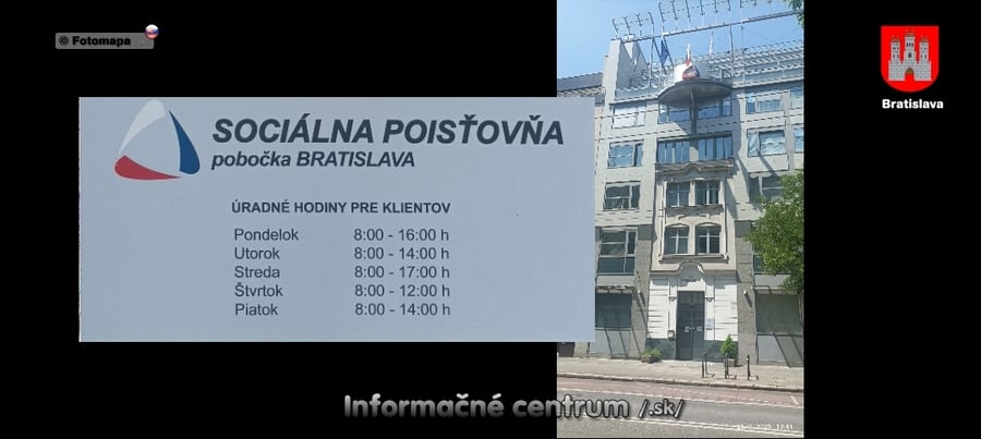 SOCIÁLNA POISŤOVŇA /Bratislava-Záhradnícka/.