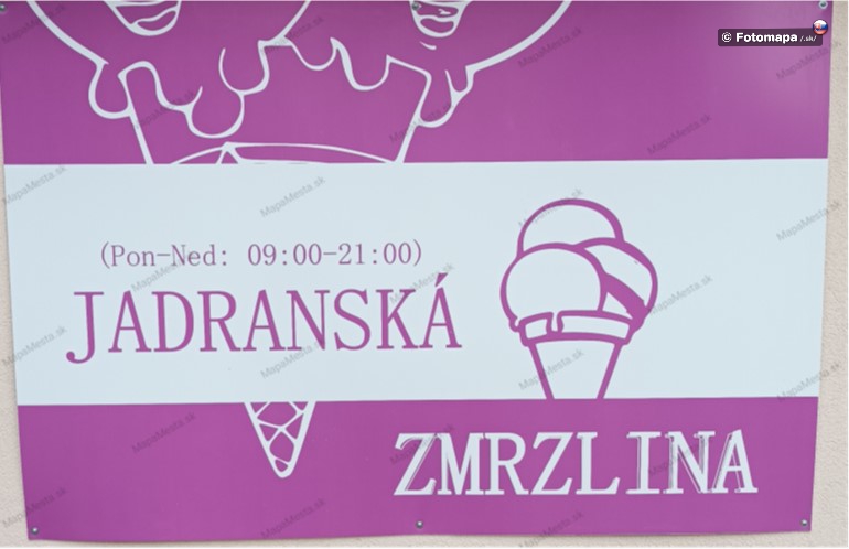 Zmrzlináreň JADRANSKÁ ZMRZLINA.