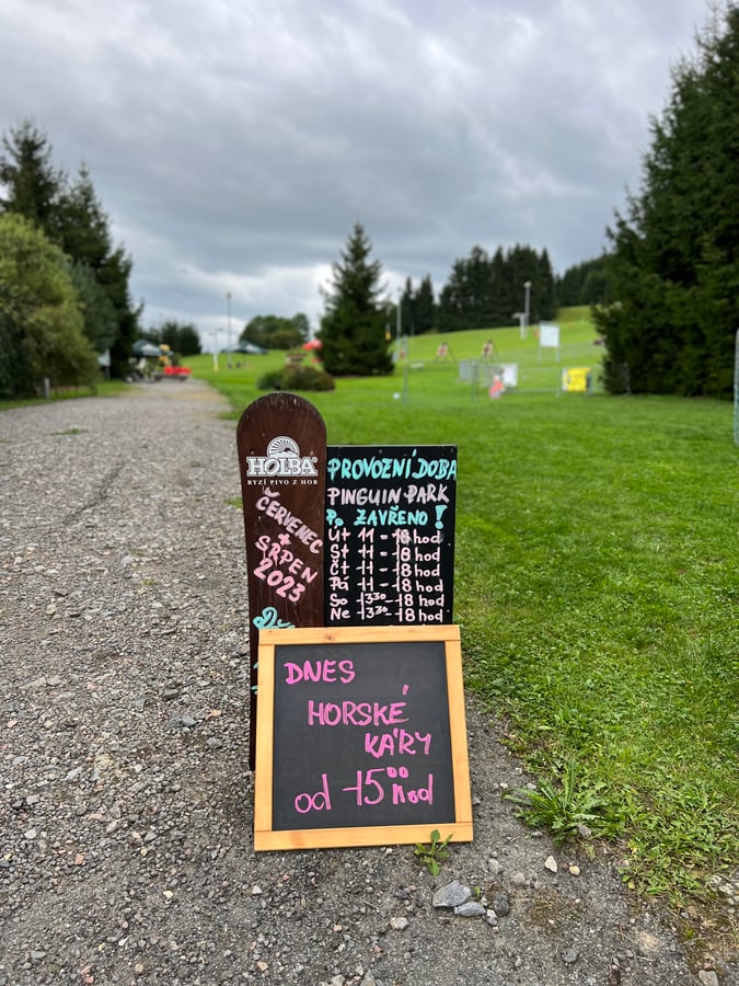 Letní park v Skiareálu Přívrat
