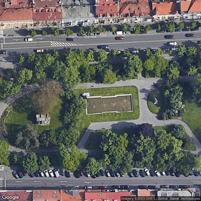 Fontáda v sadech Svatopluka Čecha