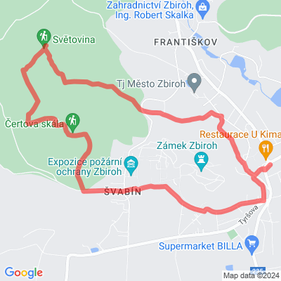 Výlet na skály u Zbiroh