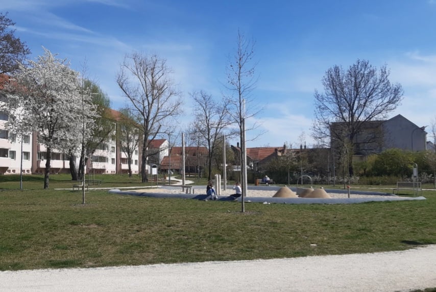 Dětské hřiště - vodní prvky