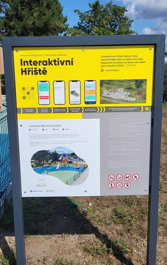 Dětské hřiště na odpočívce Vrbová lhota
