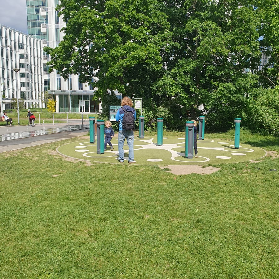 Park Pankrác - Interaktivní hřiště