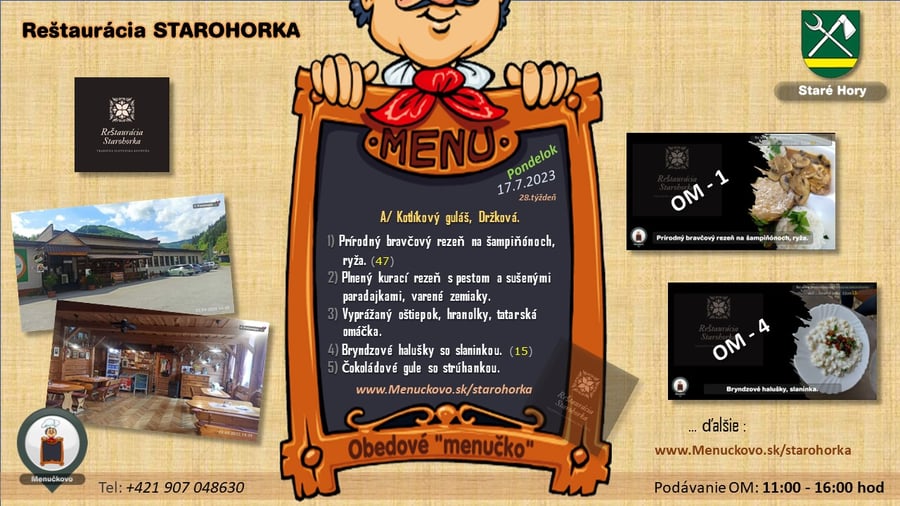 Reštaurácia STAROHORKA.
