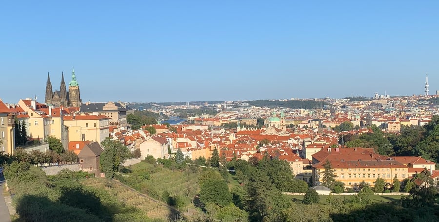 View of Lesser Town from the Petřín Hill