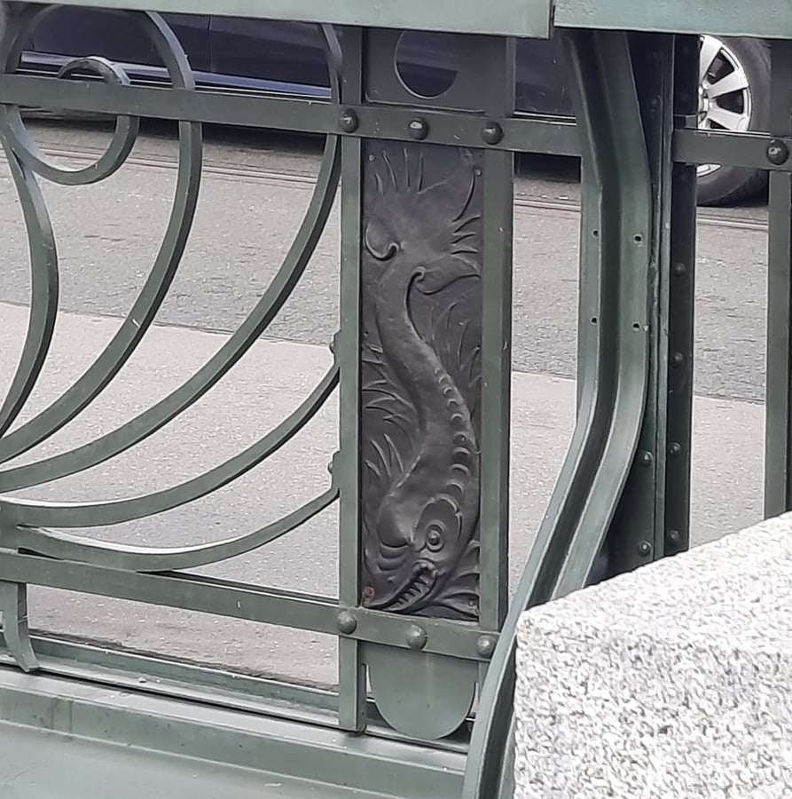 Čechův most - ryba