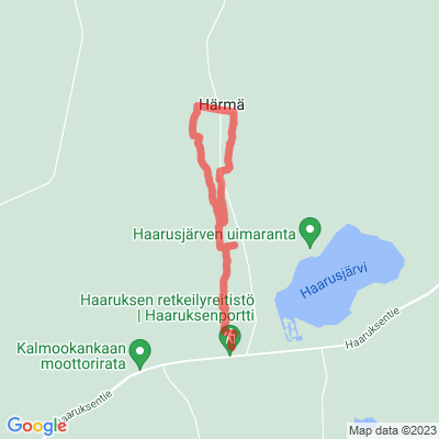 Haaruksenportin hiihtely Skiing Trail