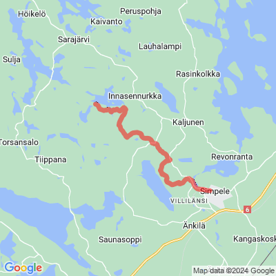 Retkeilyreitti Simpele-Haukkavuori