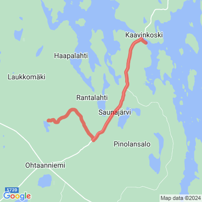 Ahvenlampi-Kaavinkoski -reitti