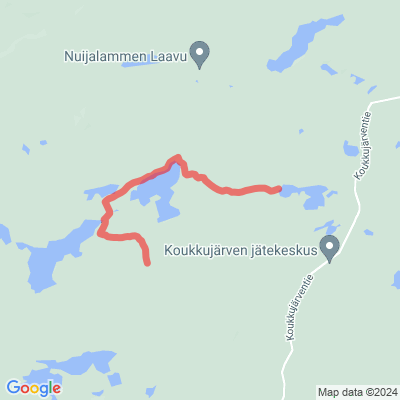 Retkeilyreitti Koukun maja - Kalliojärvi