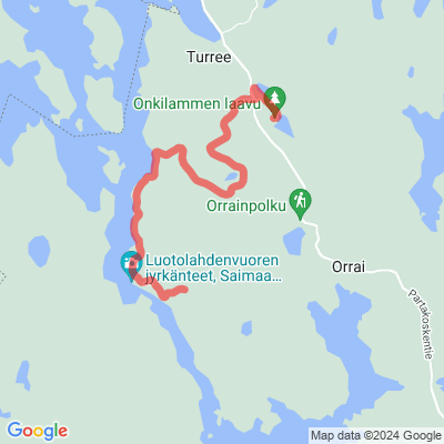 Orrainpolun vaellusreitti