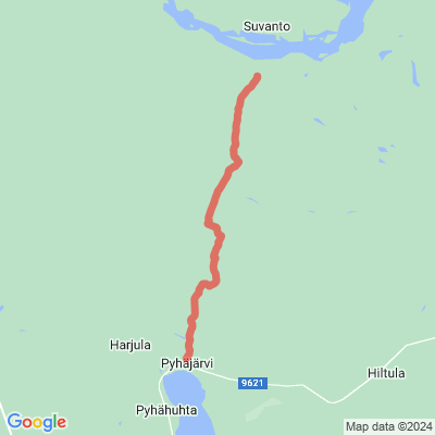 Retkeilyreitti Pyhäjärvi-Suvanto
