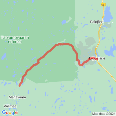 Retkeilyreitti Kultima-Leppäjärvi