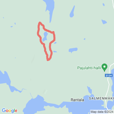 Reitti Pajulahti-Kalliojärvi-Villähde
