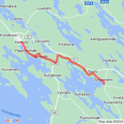 Karttula-Syväniemi vaellusreitti