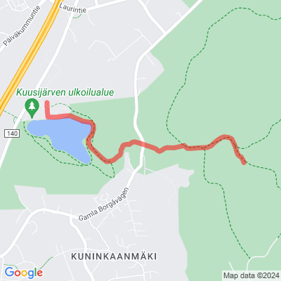 Kuusijärvi - Sipoonkorven kansallispuisto retkeilyreitti 2km
