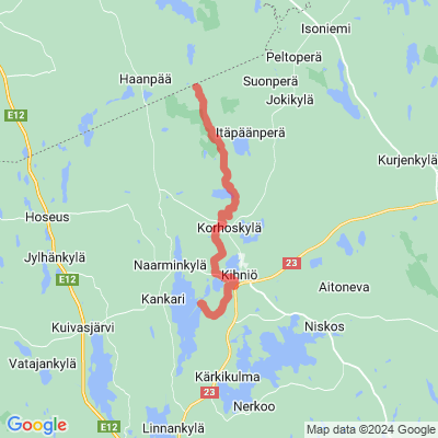 Retkeilyreitti Pyhäniemi-Käskyvuori