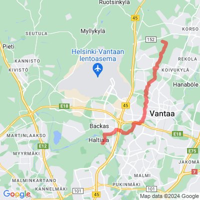 Seitsemän veljeksen vaellusretti - Vantaan läntinen haara 12km