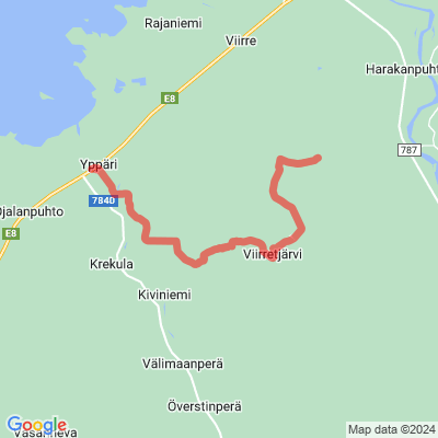 Viirretjärven reitti