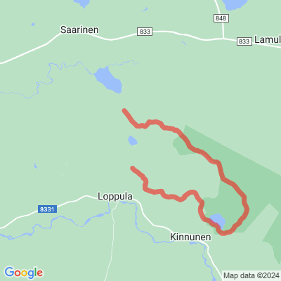 Isokangas-Kalimeenlampi retkeilyreitti 6km/40km/16km