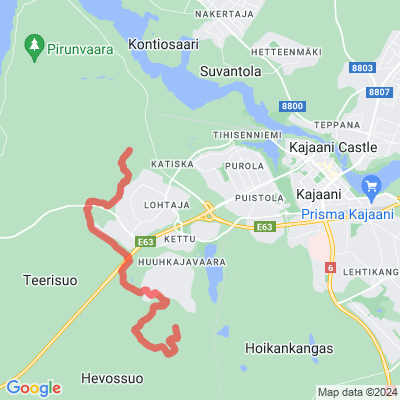 Kajaanin kunnostetut talviretkeily- ja pyöräilyreitit