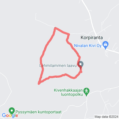 Kivenhakkaajan luontopolku (Lehmilampi-Suutarinkuja-Rakennuskivi)