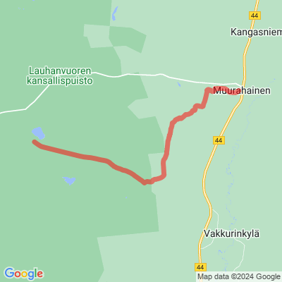 Lauhanvuoren polut, Muurahainen-Spitaalijärvi