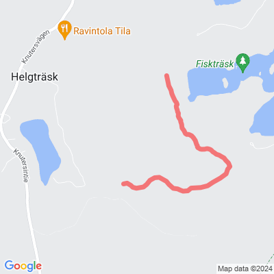 Fiskträskin reitti