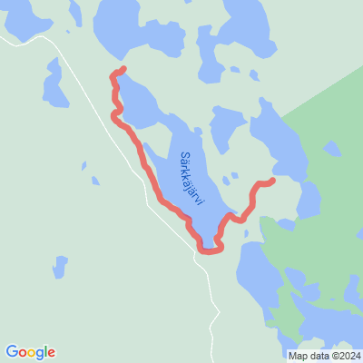 Petkeljärvi-Särkkäjärvi reitti
