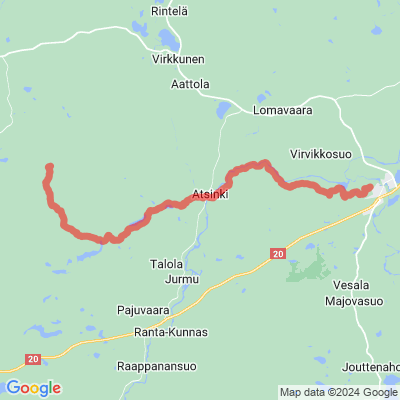 Pitämävaara - Taivalvaara reitti