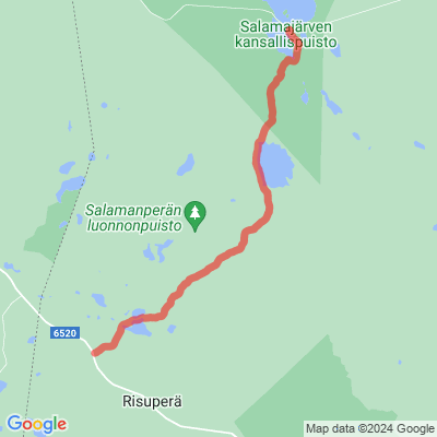 Salamanperä luonnonpuisto polku