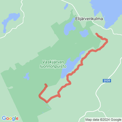 Vaskijärvi reitti