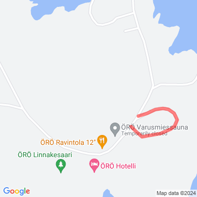 Örön sataman ja 6" // 120 mm kierroksen yhdysreitti